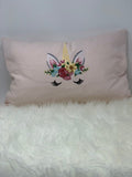 Embroidered pillow - Unicorn