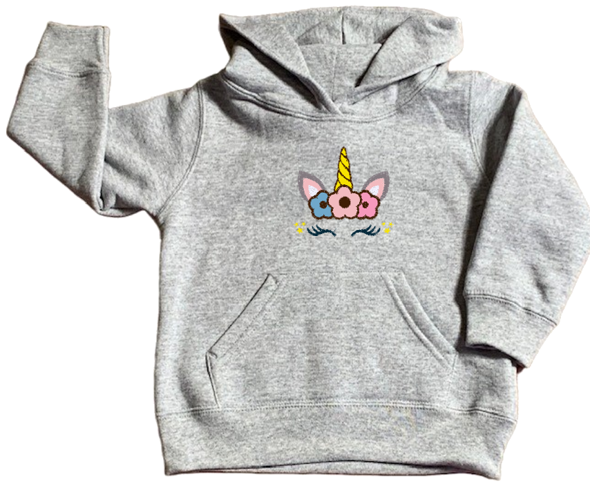 Toddler Tri color Unicorn Hoodie