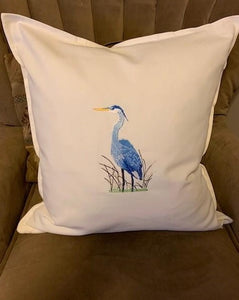 Custom order: Heron pillow cover