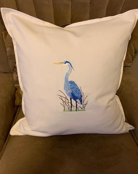 Custom order: Heron pillow cover