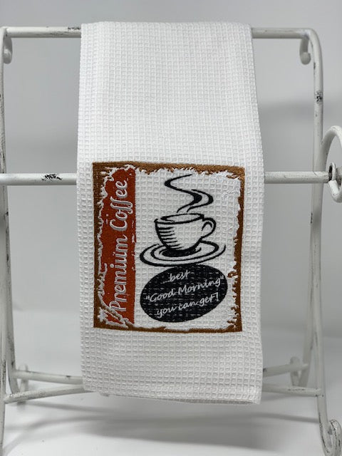 Tea towel - vintage style coffee