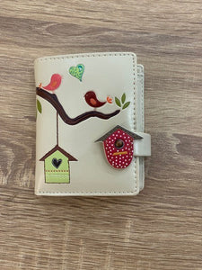 Wallet - Cream with Birdhouse
